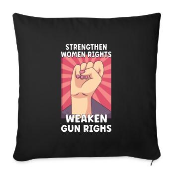 Féminisme Pouvoir des femmes Pro-choix Pro Avortement - Housse de coussin décorative 45 x 45 cm - noir - Devant