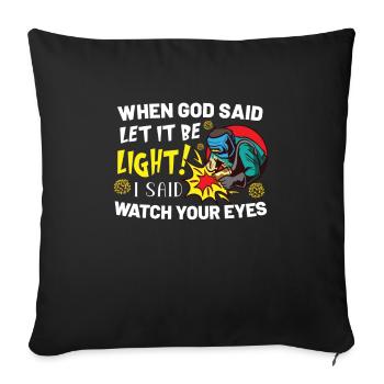 Welder Funny Funny Welding Gift - Sofakissenbezug 45 x 45 cm - Schwarz - Vorne