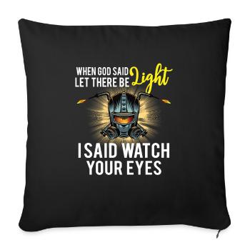 Welder Funny Funny Welding Gift - Sofakissenbezug 45 x 45 cm - Schwarz - Vorne