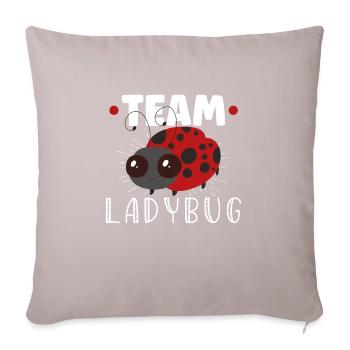 Coccinelle Coccinelle Entomologie Insectes - Housse de coussin décorative 45 x 45 cm - taupe clair - Devant