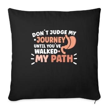 Sleeve gastrectomy Sleeve gastrectomy - Sofa pillowcase 17,3'' x 17,3'' (45 x 45 cm) - black - Front