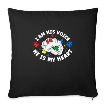 Autism Awareness Autism Disease Autistic Gift - Sofakissenbezug 45 x 45 cm - Schwarz - Vorne