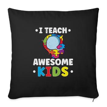 Sonderschullehrer Sped Teacher Inclusion - Sofakissenbezug 45 x 45 cm - Schwarz - Vorne