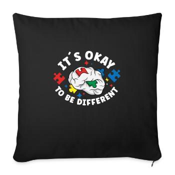 Autism Awareness Autism Disease Autistic Gift - Sofakissenbezug 45 x 45 cm - Schwarz - Vorne