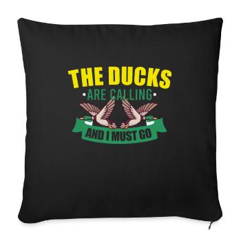 Duck Hunting Duck Hunter Bird Hunting - Sofa pillowcase 17,3'' x 17,3'' (45 x 45 cm) - black - Front