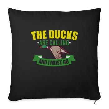 Duck Hunting Duck Hunter Bird Hunting - Sofa pillowcase 17,3'' x 17,3'' (45 x 45 cm) - black - Front