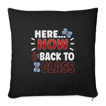 School Nurse Nursing Clinic Medical Stuff - Sofa pillowcase 17,3'' x 17,3'' (45 x 45 cm) - black - Front