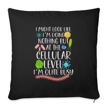 Microbiologist Microbiology Lab Staph Biology - Sofakissenbezug 45 x 45 cm - Schwarz - Vorne
