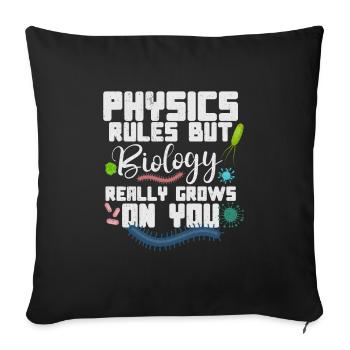 Microbiologiste Laboratoire de microbiologie Staphylocoque Biologie - Housse de coussin décorative 45 x 45 cm - noir - Devant