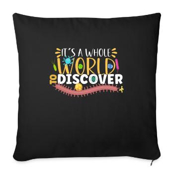 Microbiologiste Laboratoire de microbiologie Staphylocoque Biologie - Housse de coussin décorative 45 x 45 cm - noir - Devant