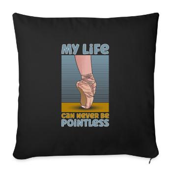 Ballet Ballerina Dance Dancer Dancing Ballet Gift - Sofakissenbezug 45 x 45 cm - Schwarz - Vorne