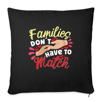 Funny Adoption Adoption Day Gifts - Sofa pillowcase 17,3'' x 17,3'' (45 x 45 cm) - black - Front