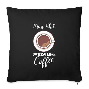 Coffee Lover Caffeine Molecule Java Latte Espresso - Sofakissenbezug 45 x 45 cm - Schwarz - Vorne