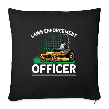 Garden Plants Gardener Lawn Mowing Leaf Blowers - Sofa pillowcase 17,3'' x 17,3'' (45 x 45 cm) - black - Front