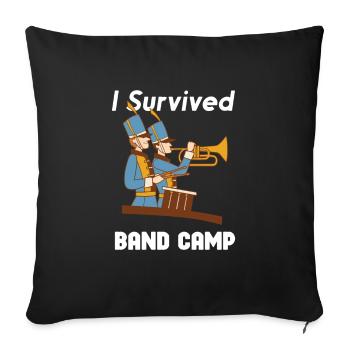 Marching Band Clarinetist School Rehearsal Music - Sofa pillowcase 17,3'' x 17,3'' (45 x 45 cm) - black - Front