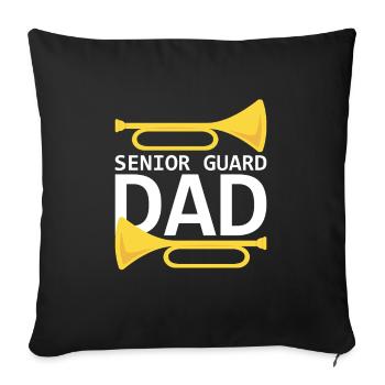 Marching Band Clarinetist School Rehearsal Music - Sofa pillowcase 17,3'' x 17,3'' (45 x 45 cm) - black - Front