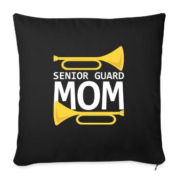 Marching Band Clarinetist School Rehearsal Music - Sofa pillowcase 17,3'' x 17,3'' (45 x 45 cm) - black - Front