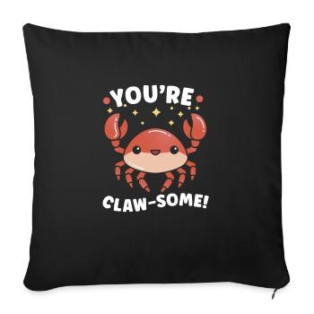 Crab Crab Shrimp Whisperer Crab Hunting Fisherman - Sofa pillowcase 17,3'' x 17,3'' (45 x 45 cm) - black - Front