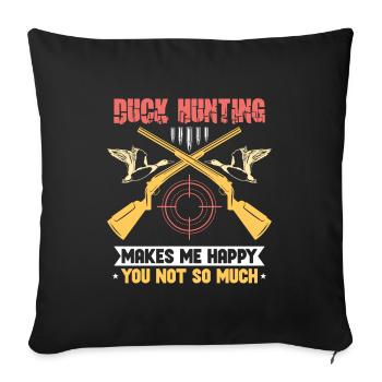 Duck Hunt Duck Hunter Bird Hunting Duck Hunting - Sofa pillowcase 17,3'' x 17,3'' (45 x 45 cm) - black - Front