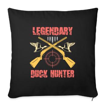 Duck Hunt Duck Hunter Bird Hunting Duck Hunting - Sofa pillowcase 17,3'' x 17,3'' (45 x 45 cm) - black - Front