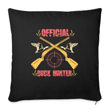 Duck Hunt Duck Hunter Bird Hunting Duck Hunting - Sofa pillowcase 17,3'' x 17,3'' (45 x 45 cm) - black - Front