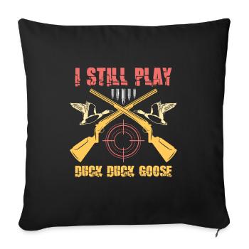 Duck Hunt Duck Hunter Bird Hunting Duck Hunting - Sofa pillowcase 17,3'' x 17,3'' (45 x 45 cm) - black - Front