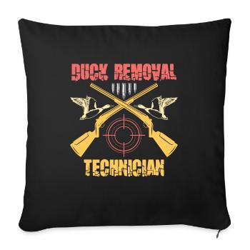 Duck Hunt Duck Hunter Bird Hunting Duck Hunting - Sofa pillowcase 17,3'' x 17,3'' (45 x 45 cm) - black - Front