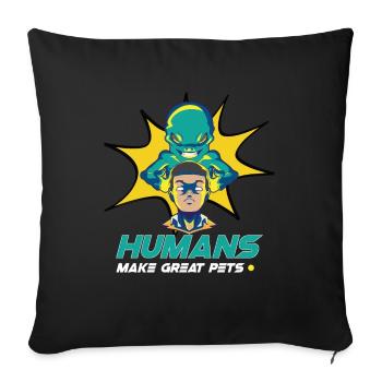 Alien Extraterrestrial Area 51 Ufo Space Geek - Housse de coussin décorative 45 x 45 cm - noir - Devant