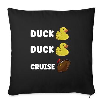 Boating Boat Captain Cruise Ship - Sofa pillowcase 17,3'' x 17,3'' (45 x 45 cm) - black - Front