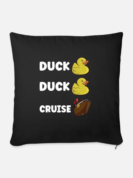 Bootfahren Bootskapitän Kreuzfahrtschiff - Sofakissenbezug 45 x 45 cm - Schwarz