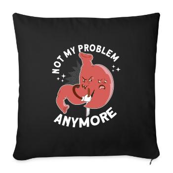 Sleeve gastrectomy Sleeve gastrectomy - Sofa pillowcase 17,3'' x 17,3'' (45 x 45 cm) - black - Front