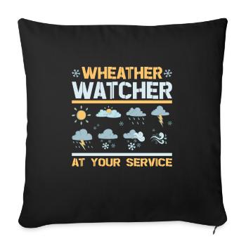 Funny Meteorology Meteorologist Weather Lover - Sofa pillowcase 17,3'' x 17,3'' (45 x 45 cm) - black - Front