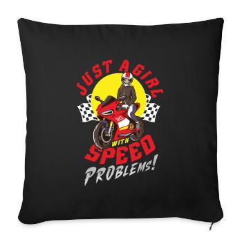 Dirt Bike Dirt Bike Riding Motocross Dirt Biking - Sofa pillowcase 17,3'' x 17,3'' (45 x 45 cm) - black - Front