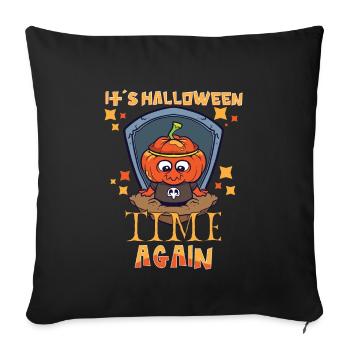 Drôle Halloween Party Halloween Costume Citrouille - Housse de coussin décorative 45 x 45 cm - noir - Devant