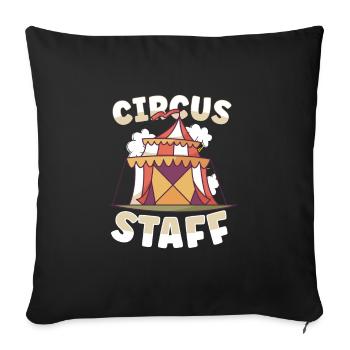 Circus Arts Circus Artists Event Staff - Sofa pillowcase 17,3'' x 17,3'' (45 x 45 cm) - black - Front