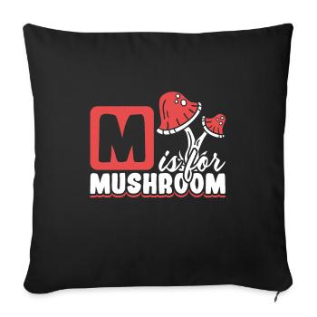 Morels Mushroom Picker Mushroom Farmer Mushroom - Housse de coussin décorative 45 x 45 cm - noir - Devant
