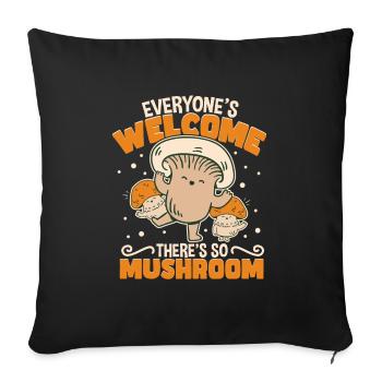 Morels Mushroom Picker Mushroom Farmer Mushroom - Housse de coussin décorative 45 x 45 cm - noir - Devant