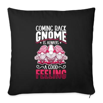 Garden Gnomes Gnome Lover Funny Gnome Gardening - Sofa pillowcase 17,3'' x 17,3'' (45 x 45 cm) - black - Front