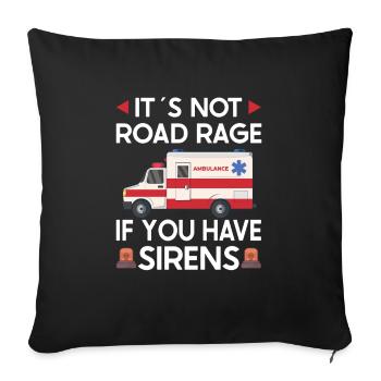 Paramedic First Responder Ambulance Driver - Sofa pillowcase 17,3'' x 17,3'' (45 x 45 cm) - black - Front