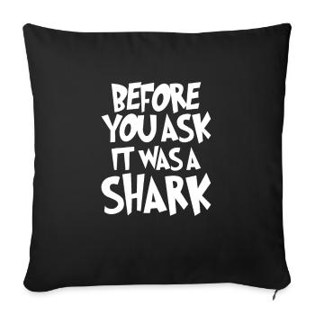 Leg amputee assembly required - Sofa pillowcase 17,3'' x 17,3'' (45 x 45 cm) - black - Front