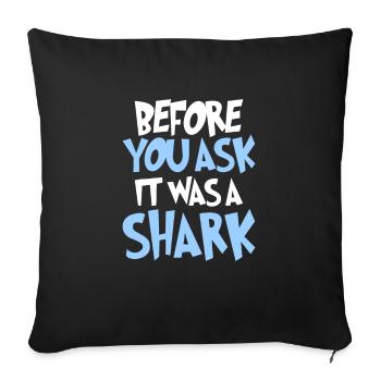 Leg amputee assembly required - Sofa pillowcase 17,3'' x 17,3'' (45 x 45 cm) - black - Front
