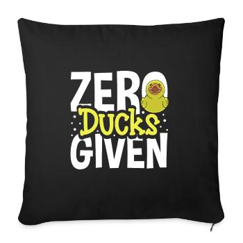 Rubber Ducks Duck Duck Lovers Bathroom - Sofa pillowcase 17,3'' x 17,3'' (45 x 45 cm) - black - Front