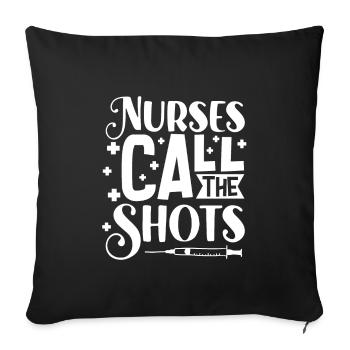 Nurse Nursing Clinic Paramedic - Sofa pillowcase 17,3'' x 17,3'' (45 x 45 cm) - black - Front