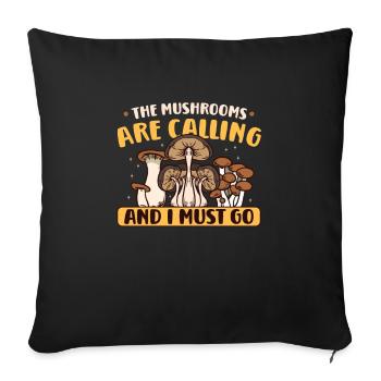 Morels Mushroom Picker Mushroom Farmer Mushroom - Housse de coussin décorative 45 x 45 cm - noir - Devant