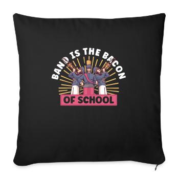 Marching Band Clarinetist School Rehearsal Music - Sofa pillowcase 17,3'' x 17,3'' (45 x 45 cm) - black - Front