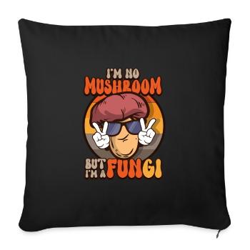 Cueilleur de champignons de Morel Champignon Champignon - Housse de coussin décorative 45 x 45 cm - noir - Devant