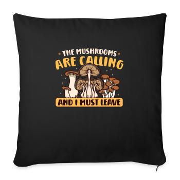 Morels Mushroom Picker Mushroom Farmer Mushroom - Housse de coussin décorative 45 x 45 cm - noir - Devant