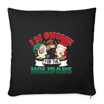 Garden Gnomes Gnome Lover Funny Gnome Gardening - Sofa pillowcase 17,3'' x 17,3'' (45 x 45 cm) - black - Front