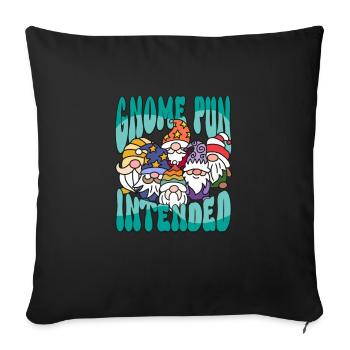 Garden Gnomes Gnome Lover Funny Gnome Gardening - Sofa pillowcase 17,3'' x 17,3'' (45 x 45 cm) - black - Front