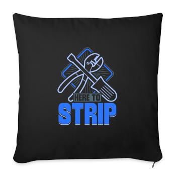 Electrician Electrical Engineer Lineman Electrical - Sofa pillowcase 17,3'' x 17,3'' (45 x 45 cm) - black - Front